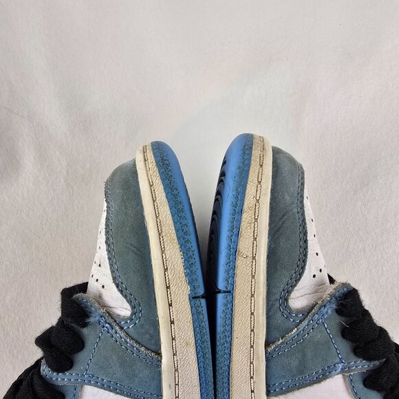 Nike Air Jordan 1 Retro High Shoes Kids 12C White Blue Black Sneaker University - Picture 8 of 12